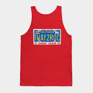 Sammy Hagar - One Way to Rock License Plate Tank Top